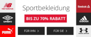 Bis zu 70% Rabatt auf Sportbekleidung von Adidas, Nike, Puma und vielen mehr im MandMDirect Shop