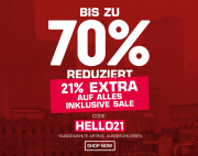 Bis zu 70% Rabatt im Sale + 21% Extra-Rabatt On Top auf ALLES bei Snipes 
