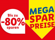 Bis zu 80% Rabatt im Mega Spar Preise Sale auf Mode, Haushaltswaren, Baumarktartikel & mehr bei Lidl