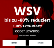 Bis zu 80% Rabatt im WSV auf Damen und Herren Beikleidung + 30% Extra-Rabatt bei Jeans Direct