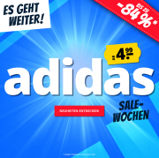 Bis zu 84% Rabatt auf Bekleidung und Sneaker in der Adidas Sale Woche bei SportSpar