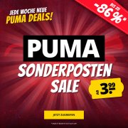 Bis zu 86% Rabatt auf Bekleidung und Sneaker von Puma im Sonderposten-Sale bei SportSpar