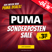 Bis zu 86% Rabatt auf Bekleidung und Sneaker von Puma im Sonderposten-Sale bei SportSpar