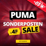 Bis zu 86% Rabatt auf Bekleidung und Sneaker von Puma im Sonderposten-Sale bei SportSpar