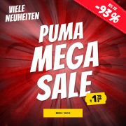 Bis zu 93% Rabatt auf Puma Bekleidung im Mega Sale bei SportSpar