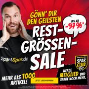 Bis zu 97% Rabatt im Restgr&ouml;ssen Mega-Sale bei SportSpar
