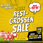 Bis zu 97% Rabatt auf &uuml;ber 1.000 Artikel im Oster Restgr&ouml;ssen Sale bei SportSpar