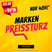 Bis zu 97% Rabatt im Marken Preissturz Sale bei SportSpar