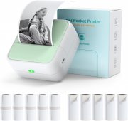 Bisofice Tragbarer Mini Thermo-Bluetooth-Drucker kompatibel mit Android und IOS