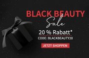 Black Beauty Sale mit 20% Rabatt auf ausgesuchte Produkte im Parfuemerie Shop