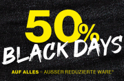 BLACK DAYS bei CAMP DAVID mit 50% Rabatt auf alle nicht reduzierten Artikel