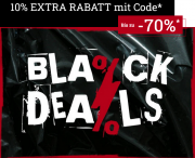 Black Deals mit bis zu 70% Rabatt + 10% Extra-Rabatt On Top bei EMP