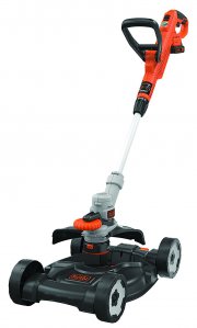 Black+Decker 3-in-1 18V 2,0Ah, Kantenschneider, Rasentrimmer mit Rasenm&auml;heraufsatz