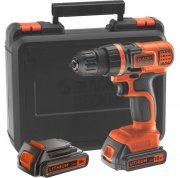 Black & Decker Akku-Bohrschrauber 18V 1.5Ah Li-Ion inkl. 2. Akku und Koffer f&uuml;r 74,95 Euro