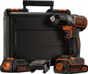 Black & Decker ASD184KB 1,5 Ah Li-Ion Akku-Bohrschrauber inkl. 2 Akkus, Ladeger&auml;t und Koffer