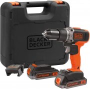 Black + Decker BCD003ME2K-QW Akku-Schlagbohrschrauber inkl. 2 Akkus, Ladeger&auml;t im Koffer