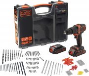 Black & Decker BDCHD18BOA Akku-Schlagbohrschrauber inkl. 160tlg. Zubeh&ouml;r im Koffer