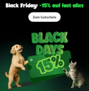Black Friday mit 15% Rabatt auf fast alles bei Fressnapf