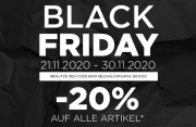 Black Friday mit 20% Rabatt auf ALLES im Sidestep Shop