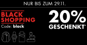 Black Shopping mit 20% Rabatt auf fast ALLES im Galeria Karstadt Kaufhof Shop