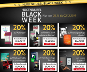 Black Week mit 15% bis 20% Rabatt auf Filme & Serien, Musik, H&ouml;rb&uuml;cher u.v.m. im Hugendubel Shop