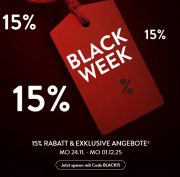 Black Week mit 15% Rabatt auf ALLES bei Hugendubel