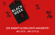 Black Week mit 20% Rabatt auf Spielwaren, Filme, Musik, Kalender, B&uuml;cher & mehr bei Hugendubel