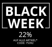 Black Week mit 22% Rabatt auf das komplette Sortiment bei Sheego