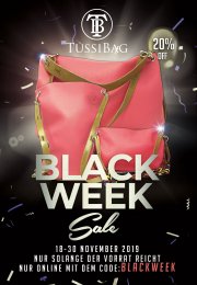 BLACKWEEK bei TUSSIBAG mit 20% Rabatt auf ALLES