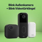 Blink Au&szlig;enkamera 4 + Videot&uuml;rklingel mit Basismodul zum Top-Preis