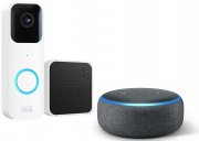 Blink Doorbell HD-Video T&uuml;rklingel + Sync Module 2 + Echo Dot (3. Gen.) Lautsprecher mit Alexa