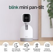 Blink Mini Pan-Tilt bewegliche &Uuml;berwachungskamera mit Zwei-Wege-Audio, Bewegungserfassung & Alexa
