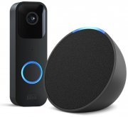 Blink Video Doorbell HD-Videot&uuml;rklingel mit Alexa + Echo Pop smarter Bluetooth-Lautsprecher