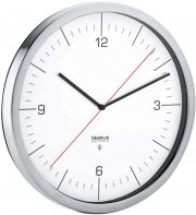 BLOMUS Crono M Funkwanduhr mit mattiertem Edelstahlrand