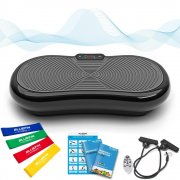 Bluefin Fitness Ultraflache Vibrationsplatte mit LCD Display & Bluetooth Lautsprecher