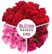 Bl&uuml;tenrausch: 40 Rosen, je 50cm lang f&uuml;r 23,98&euro; statt 44,98&euro;
