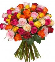 Blumen Ideal &ndash; 35 colorful Roses f&uuml;r 21,98&euro;