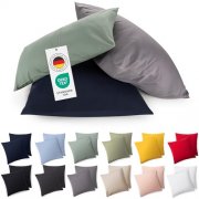 Blumtal Jersey Kissenbez&uuml;ge (2er Set) in Blau f&uuml;r nur 6,37&euro;