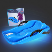 Bob Kinder Schlitten in Blau mit Bremsen, aus Kunststoff zum Rodeln f&uuml;r 14,98&euro; incl. VSK