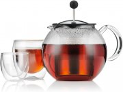Bodum Assam 1,0 Liter Teebereiter mit Edelstahlfilter