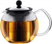 Bodum Assam 1807-16 Teebereiter mit French Press System Edelstahlfilter 0,5 L