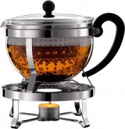 Bodum &lrm;K11143-16 Chambord Set mit 1,3 Liter Teebereiter und Rechaud