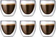 Bodum Pavina 6-teiliges doppelwandiges 0,08 Ltr. Gl&auml;ser-Set