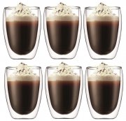 Bodum PAVINA 6-teiliges Gl&auml;ser-Set doppelwandig 0.35L