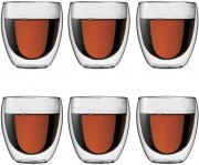 Bodum Pavina doppelwandig 0,25 Ltr. 6-teiliges Gl&auml;ser-Set