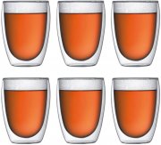 Bodum Pavina Glas doppelwandig 0,35 Ltr. 6er Set