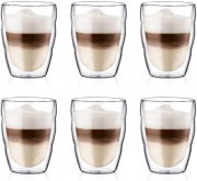 Bodum Pilatus Thermo Double Paroi 6er Set doppelwandige Gl&auml;ser je 25 cl
