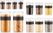 Bodum Presso 12er Vorratsgl&auml;ser Set aus Kunststoff Sp&uuml;lmaschinen- und mikrowellengeeignet