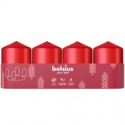 Bolsius Stumpenkerzen (rot, 6cm) im 4er Pack f&uuml;r nur 1,94&euro;
