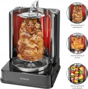 Bomann DVG 3006 Drehspie&szlig;-/Tischgrill f&uuml;r D&ouml;ner/H&auml;hnchen/Kebap/Schaschlik/Gyrosgrill inkl. Zubeh&ouml;r